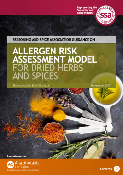Allergen Risk Assessment Model for Dried Herbs and Spices
